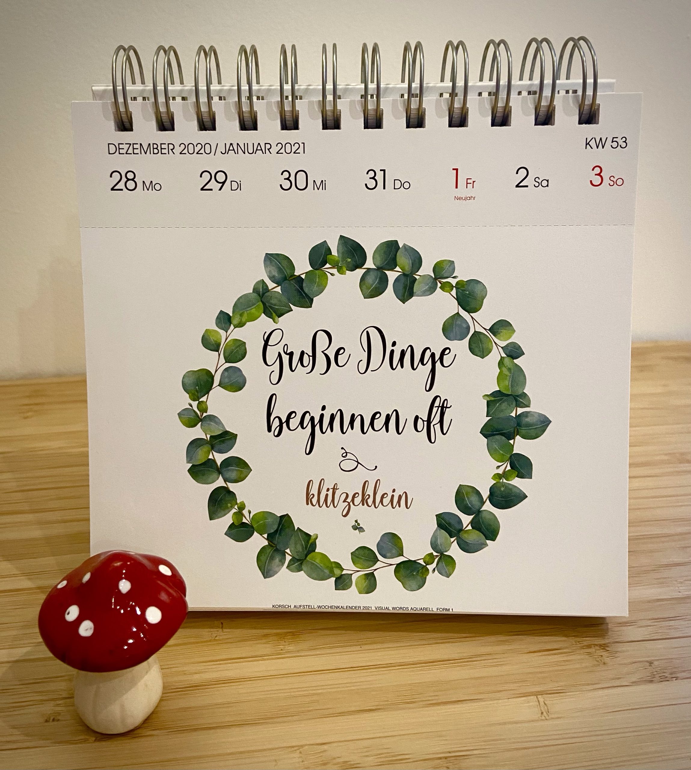 Postkarten-Kalender – Glückblick